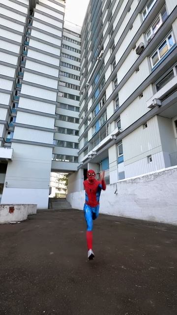 Where is Spiderman running?#shorts