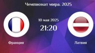 Франция - Латвия. Хоккей. Чемпионат мира 2025. Обзор матча.