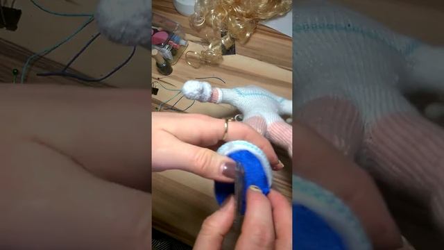 Сборка и утяжка куклы Зима. Этап 4