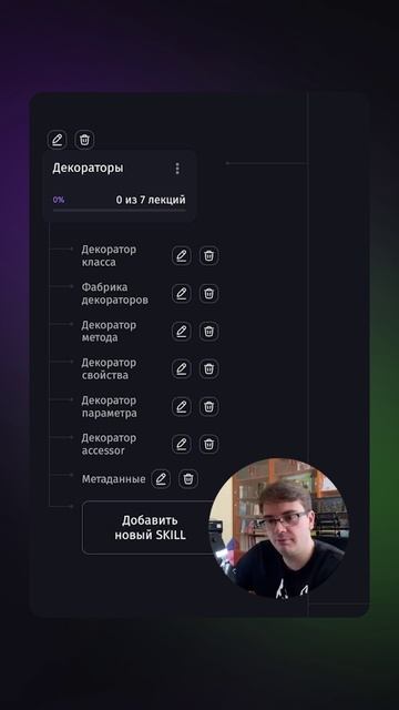 Изучение декораторов. Карта роста Backend на Node #backend #разработчик #it
