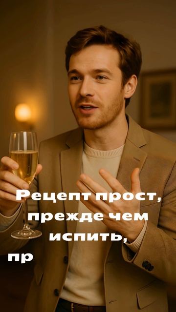 Рецепт прост, прежде чем испить, произнеси тост