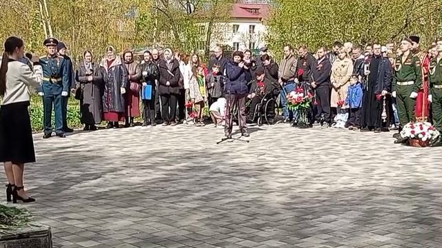 Празднование 80-летия Великой Победы в Переславле-Залесском.Возложение цветов к вечному огню
