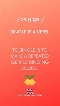 Learn English Vocabulary What does 'jingle' mean Learn British English #learnenglish #christmas