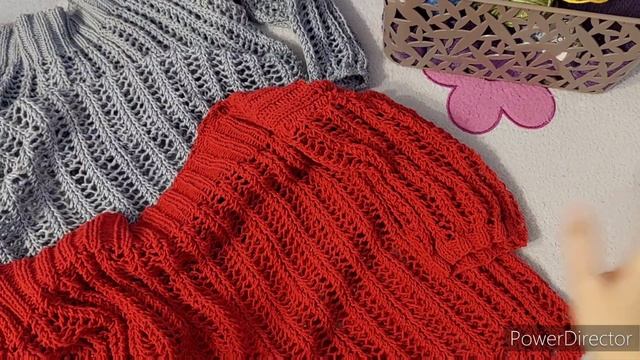 ДЖЕМПЕРА СЕТКОЙ ИЗ ХЛОПКА. ДВА ДЖЕМПЕРА ИЗ РАЗНОГО ХЛОПКА