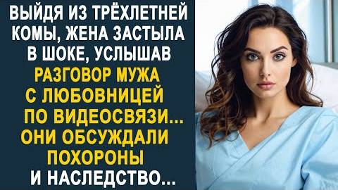 Выйдя из трёхлетней комы, жена застыла в шоке, услышав разговор мужа с любовницей по видеосвязи...