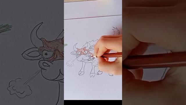 Бык (история из жизни)Рисунок+история
