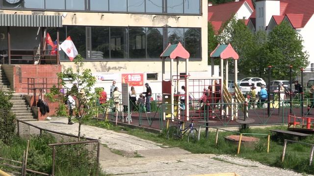 Празднование 9 мая в с. Якорная Щель. Сочи.