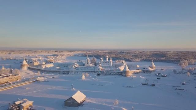 Соловецкие острова. Зима.