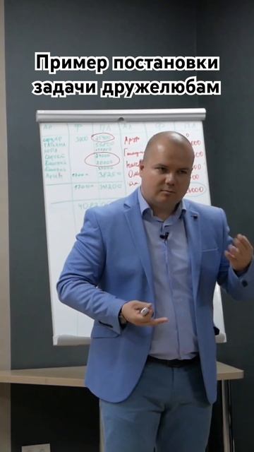 Пример постановки задачи дружелюбам #александрборисо