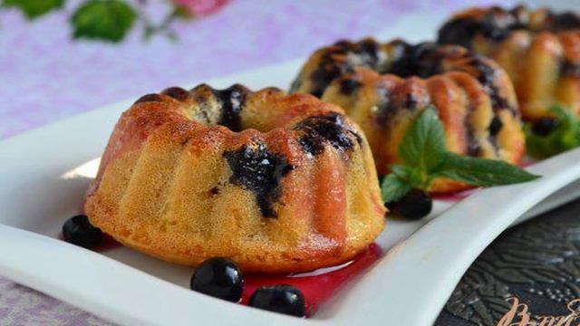 Маффины с черникой