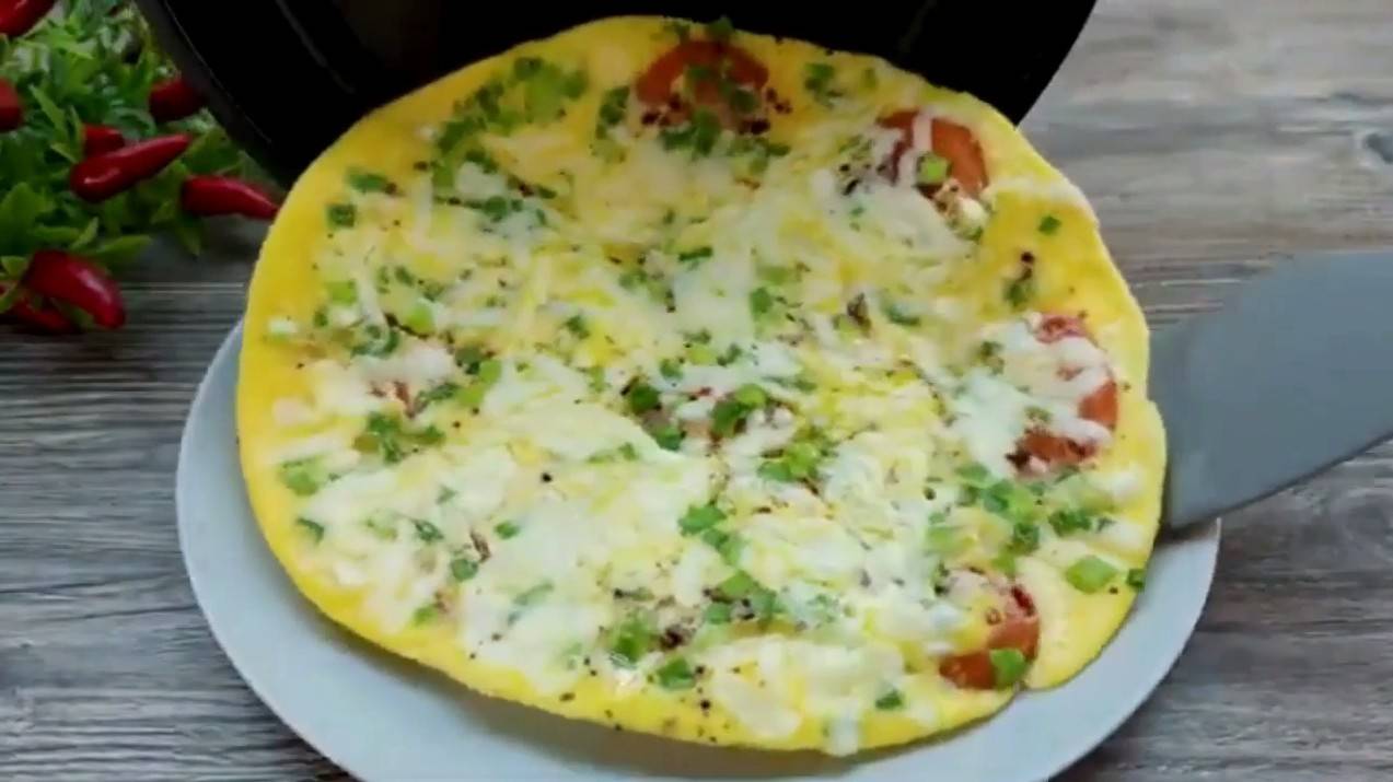 Яйца с помидорами | Омлет с помидорами и сыром | Быстрый завтрак
