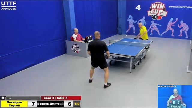 20:30 Покидько Сергей 3-0 Борцов Дмитрий   стол 4 ЮГ-3 31.08.21