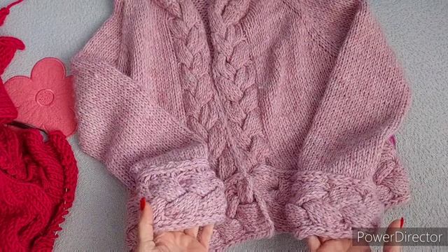 КРАСИВЫЙ ЖАКЕТ С КОСОЙ. РЕГЛАН СВЕРХУ ВНИЗ