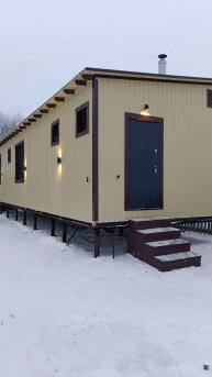 Каркасная Баня Север 4х14 метра