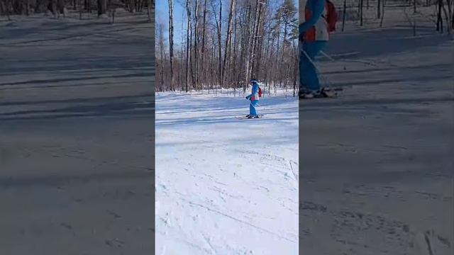 Гульнара на лыжах