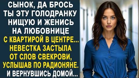 -Сынок, да брось ты эту голодранку нищую и женись на любовнице с квартирой в центре... Невестка...