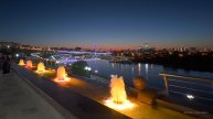 Тюмень. Вечер. Весна 2025. Набережная, Тюменский Арбат | Russia | Night City