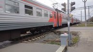 10 мая Электропоезд ЭТ2ЭМ-001 Сообщением Новинка-Санкт-Петербург Прибывает на станцию Царское Село