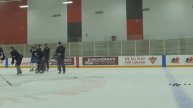 Hockey players are training using BlazePod #1