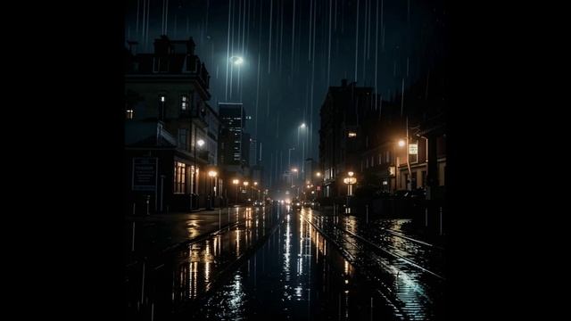 Фото ночного дождя и музыка со звуками