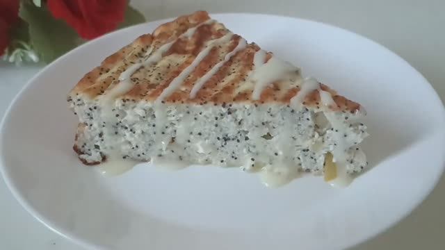 Творожник с маком и яблоками, готовится легко и быстро🔥🔥