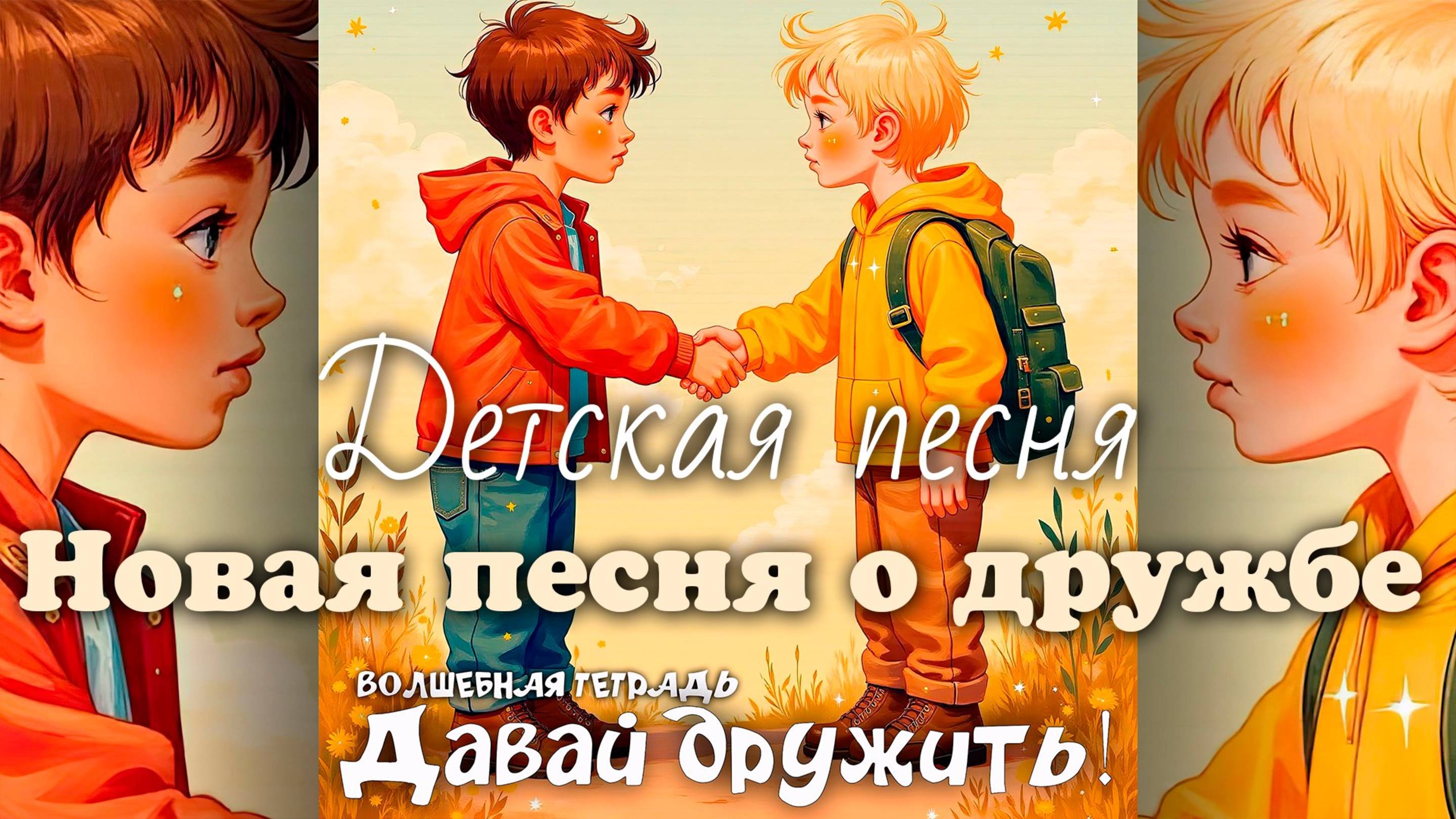 Волшебная тетрадь. "Давай дружить!" Новая детская песня о дружбе. Песня про детскую дружбу.