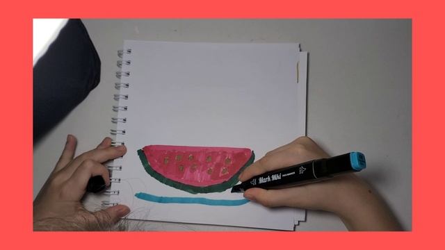 Учимся рисовать арбуз