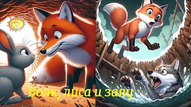 Волк, лиса и заяц ВИДЕО СКАЗКА ДЛЯ ВСЕХ