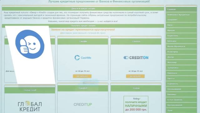 Кредит 7000 грн без справки о доходах Черкассы