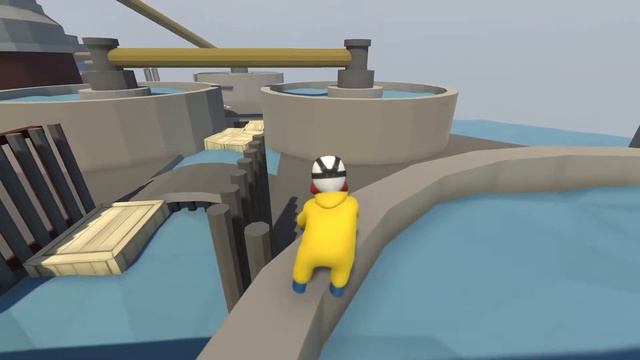 Играем вместе с другом в Human Fall Flat №4