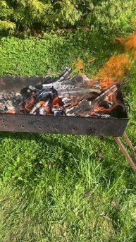 Барбекю и шашлык за городом. Угли добываем традиционным способом. )