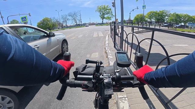 На велосипеде по Белгороду (камера на груди)
