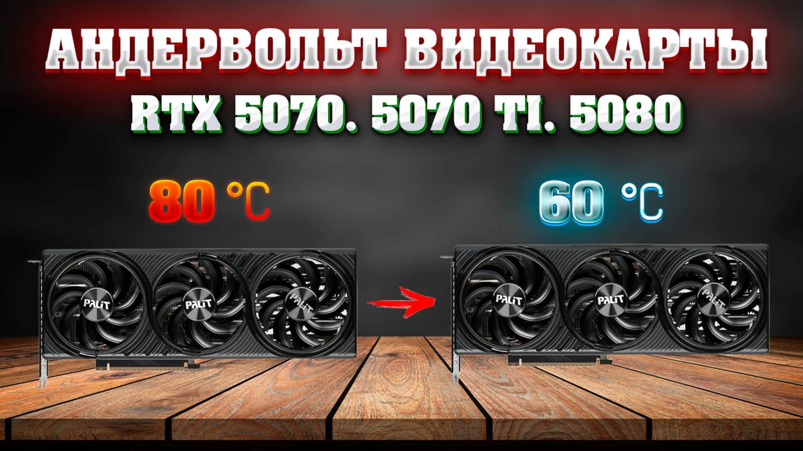 Андервольт видеокарты - RTX 5070, 5070 TI, 5080 + MSI Afterburner настройка датчиков, температуры.