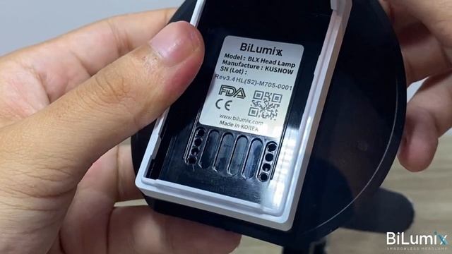 Настройка положения задней подушки для головы осветителя BiLumix