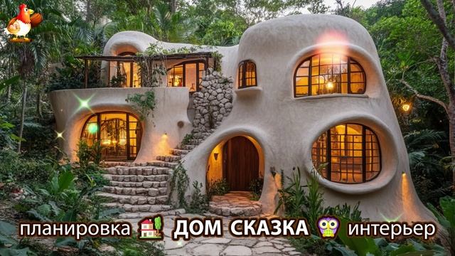 Сказочный дом мечты – 3D идея для вдохновения с планировкой и интерьером 🏡🏚️🏠 вариант (170)