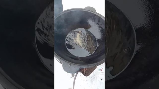 Рыба жареная в казане 🐟