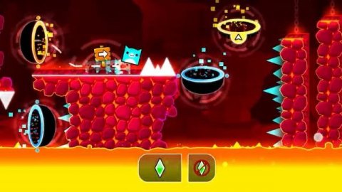 просто игра в geometry dash