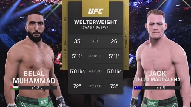 UFC 315 - БЕЛАЛ МУХАММАД ПРОТИВ ДЖЕКА ДЕЛЛА МАДДАЛЕНА