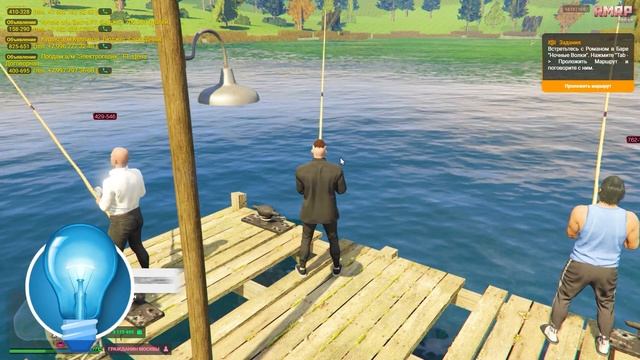 МИЛЛИОН ЗА ЧАС НА РЫБАЛКЕ! ЛУЧШИЙ СПОСОБ ЗАРАБОТКА! GTA R