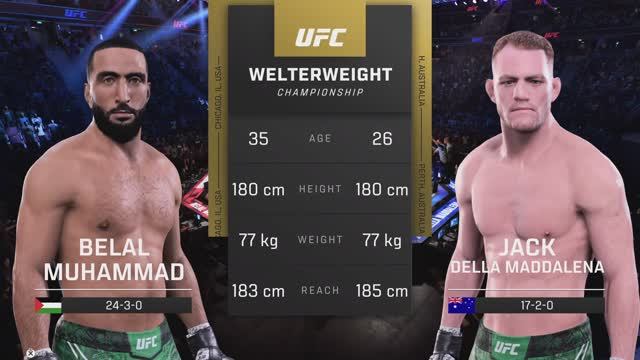 UFC 315 - Белал Мухаммад против Джека Делла Маддалены