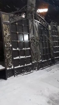 Ворота кованые, с элементами ковки, красивые ворота.
