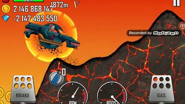 Hill climb racing # 3.Новый рекорд на машинке Мутант