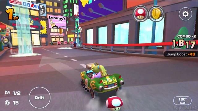 Mario Kart Tour -New York Minute 2R/T- Peach Gameplay