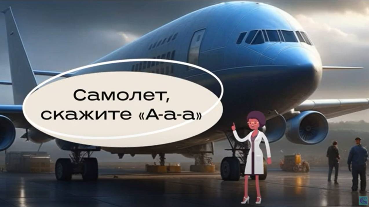Самолет, скажите А-а-а