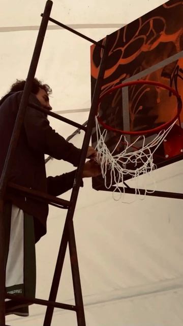 Связал сетку для баскетбольного кольца🏀🧶