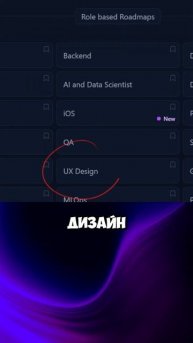 Тебе нужна дорожная карта Backend или Frontend!