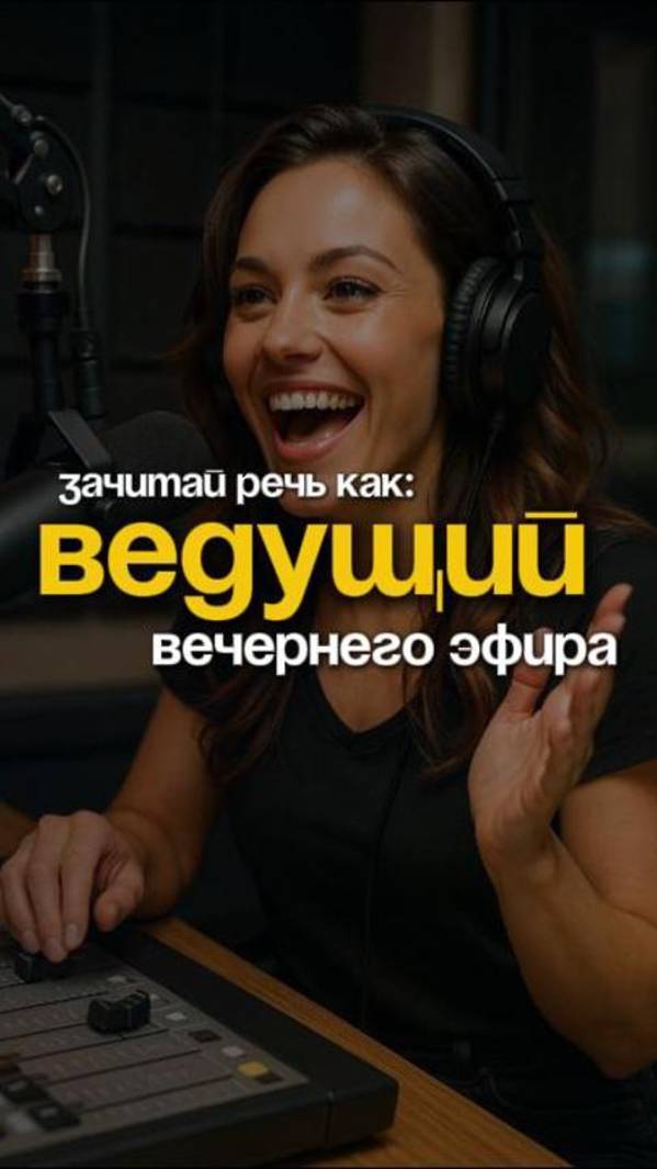 Выступи публично, как ведущий вечернего радиоэфира