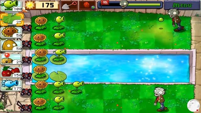 Стрим игры "Plants vs. Zombies FREE".