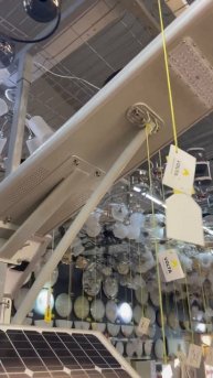 Уличное освещение на солнечных панелях. #veter #солнечны?