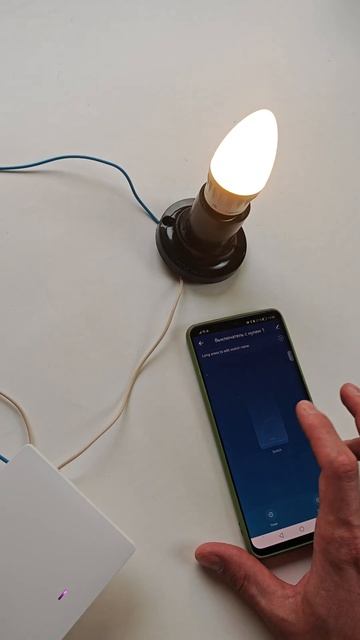 Умный выключатель света WIFI с нулем механический Tuya с А